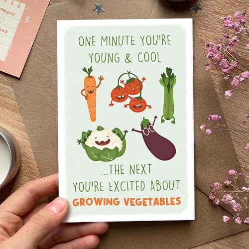 Funny Gardener Birthday Card - Humorous Gift for Garden Lovers