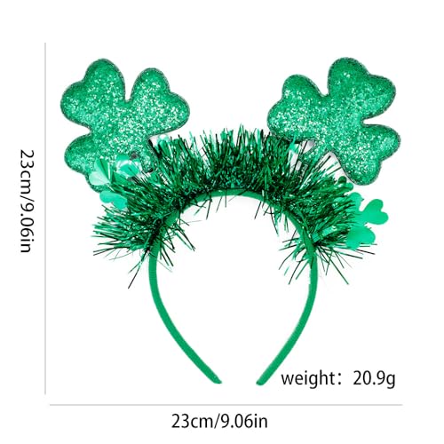 St. Patrick's Day Shamrock Clover Headband Green Hair Accessory