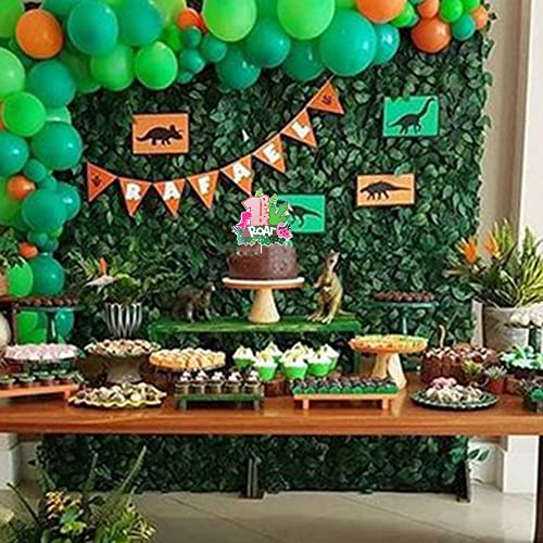 Dinosaur 1st Birthday Cake Topper - Pink T-Rex Decoration