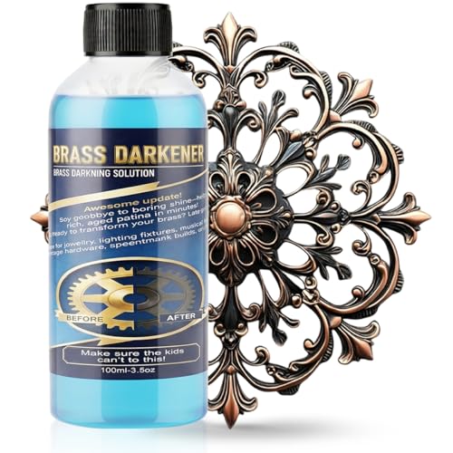 DIY Brass & Copper Blackening Solution - 3.5 OZ Patina for Metal Finishing
