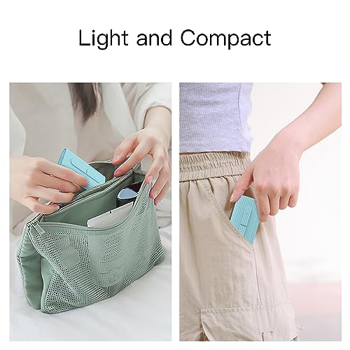 LIAMOSS Portable Dental Floss Dispenser Case with 10 Floss Picks, Blue