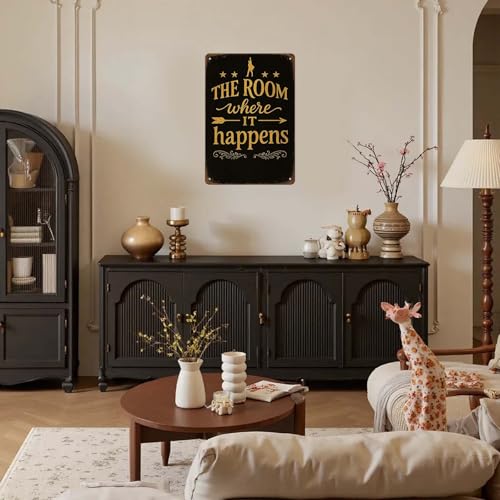 Hamilton The Room Where It Happens Tin Sign 8x12 Metal Wall Decor