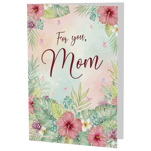 Premium A5 Mom Birthday Card with Floral Watercolour Design