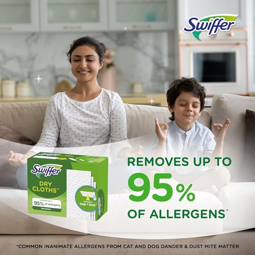 Swiffer Sweep + Mop Dry Pads Refill - 52ct Unscented Cleaning Cloths