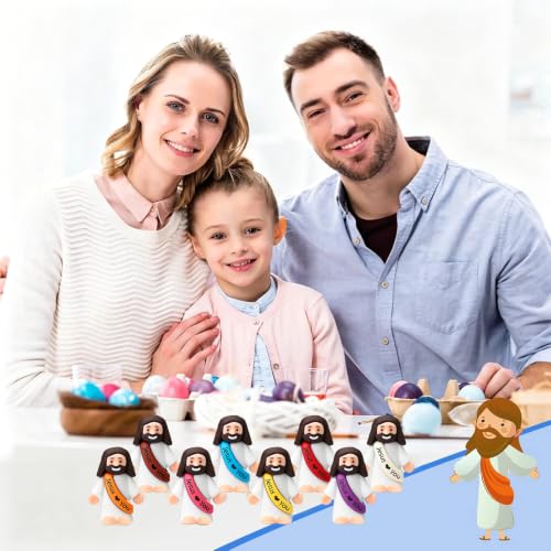 30pcs Little Jesus Figures Easter Egg Favors Religious Party Decorations