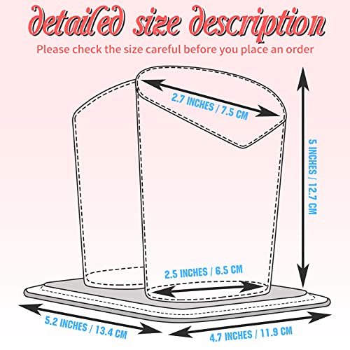 bvya Double Eye Glass Holder Stand with Plush Lining - Candy Color