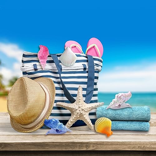 CaLoogn Electroplating Sea Shell Beach Towel Clips for Pool Lounge Chairs