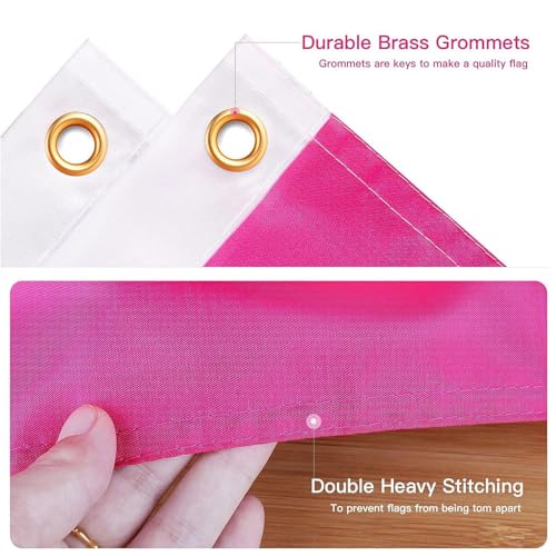 Nicholas Chavez Pink American Flag Tapestry 3x5FT - Durable & Colorful