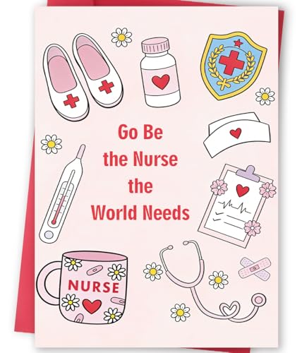 Funny Nurse Graduation Card for Nursing Students - Premium Design