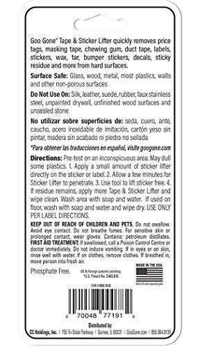 Goo Gone Sticker Lifter - 2 oz Adhesive Remover for Gum & Decals