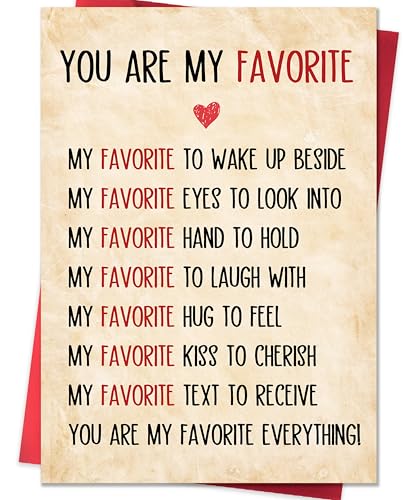 Anniversary Greeting Card for Couples - Romantic Gift Card (ZN389)