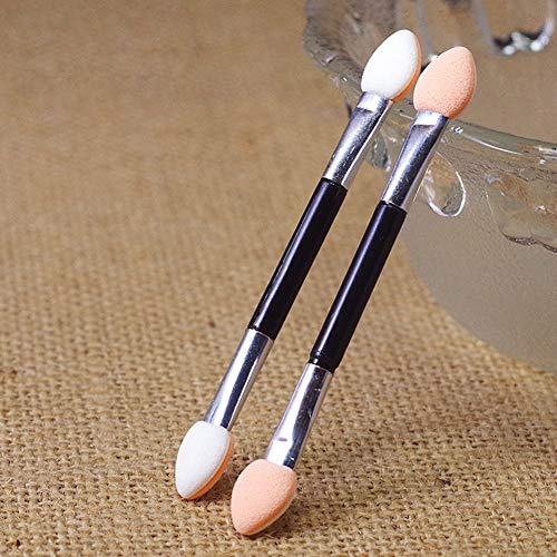 Yosoo 10pcs Double Ended Sponge Eyeshadow Brush Applicators