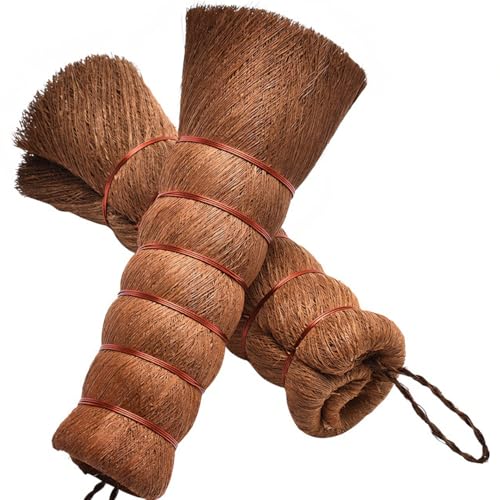 Natural Palm Fiber Dish Brush - Non-Scratch Kitchen Scrub Brush