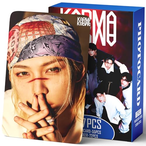 KARMA Photocard Set - 127 PCS Including 55 Photocards & 72 Stickers
