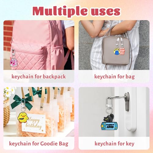 Pabucle Cute Keychain Bulk Pack - 20 Piece Assortment for Bags and Prizes