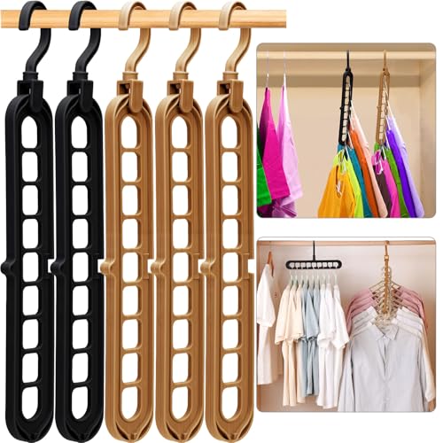 HEYHOUSE Magic Space-Saving Closet Hangers - 9-Hole Multifunctional Organizer