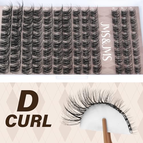 JMS&JMS Fluffy Lash Clusters Kit with Bond, Seal, Remover, and Tweezers