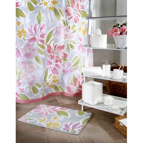 IZOD - Bath Rug, Floral Bathroom Decor, Dorm Room Essentials (Catalina Collection, 20" x 30")