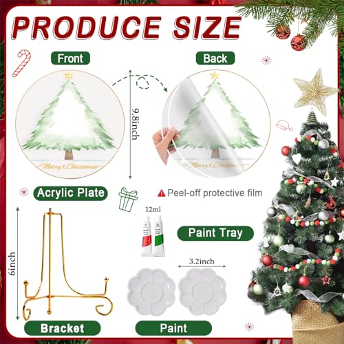 Christmas Gender Reveal Fingerprint Tree Guest Book Game