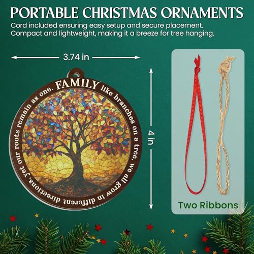 Tree of Life Christmas Ornament for Family & Home Decor