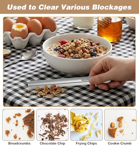 Stainless Steel Table Crumb Sweeper Set - 6 Pack for Servers