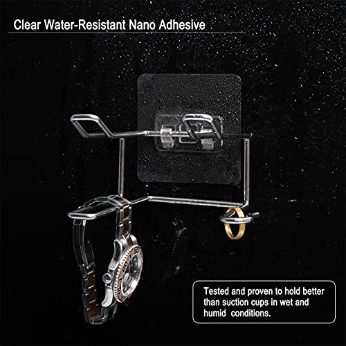 Hair Dryer Holder Wall Mount - 2 Pack Self-Adhesive Storage Rack