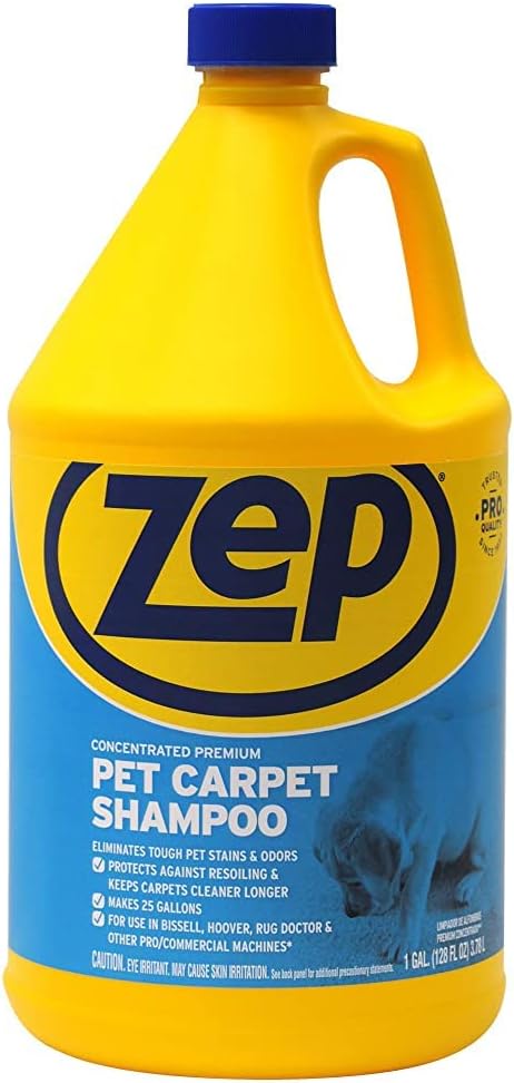 ZEP INC Carpet Shampoo - Powerful Stain Removal | 128 Fl Oz Clear Formula