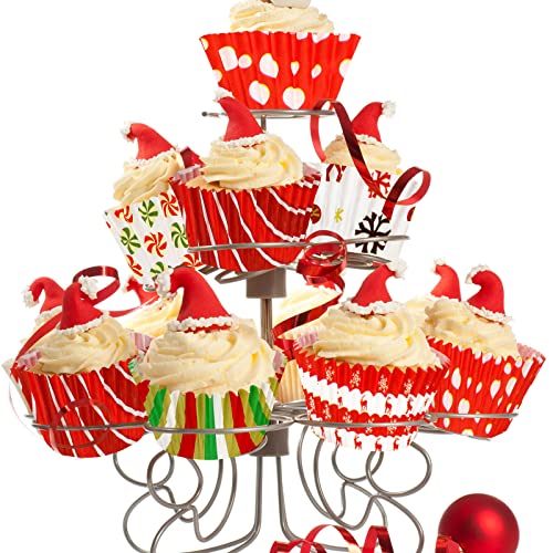 Potchen Christmas Snowflake Cupcake Liners - 600 Pack Baking Cups