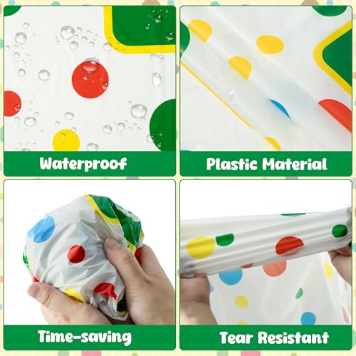 Happy 2nd Birthday Plastic Tablecloths - 3 Pack Disposable Table Covers