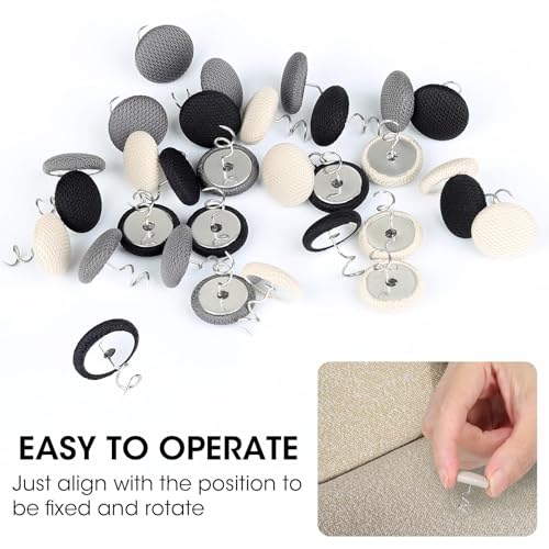 30 Pack Upholstery Pins - Durable Fabric Fasteners for DIY Projects