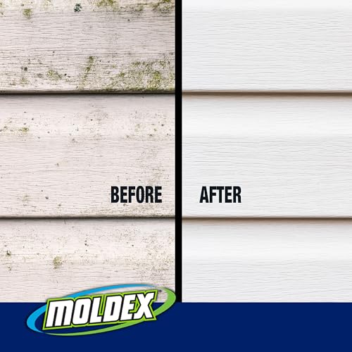 Moldex Mold & Mildew Surface Stain Cleaner with Bleach, 32 oz - Fast Acting Spray for Tile, Grout, and Outdoor Surfaces
