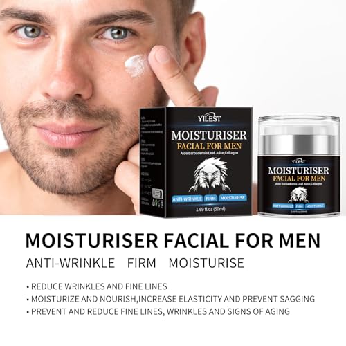 YILEST Men's Anti-Wrinkle Firming Face Moisturizer 1.69 Fl Oz