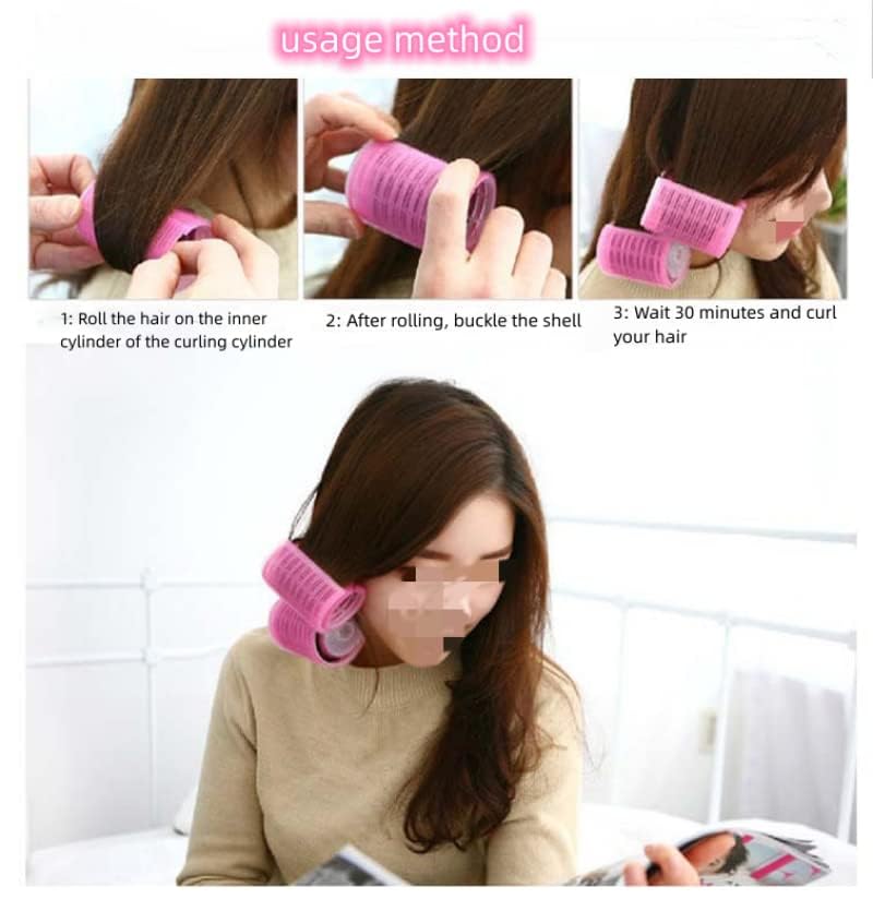 Self-Adhesive Hair Rollers and Volume Curlers for Bangs