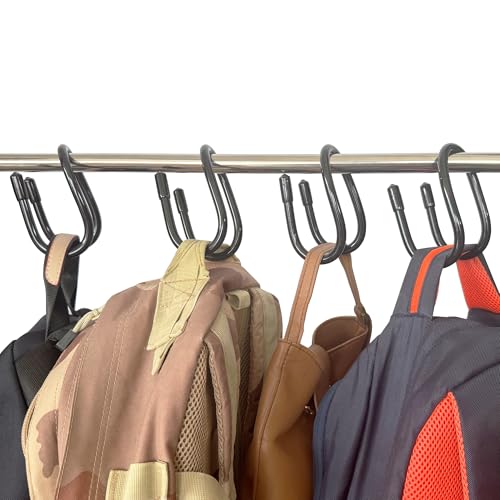 YYST 4 Pack Handbag & Purse Hangers - Over Closet Rod Organizers for Bags, Scarves, Ties, Belts, & Accessories