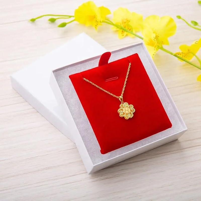 RJ Displays 6-Pack White Cotton-Filled Jewelry Gift Boxes, 3.5" x 3.5" x 1"