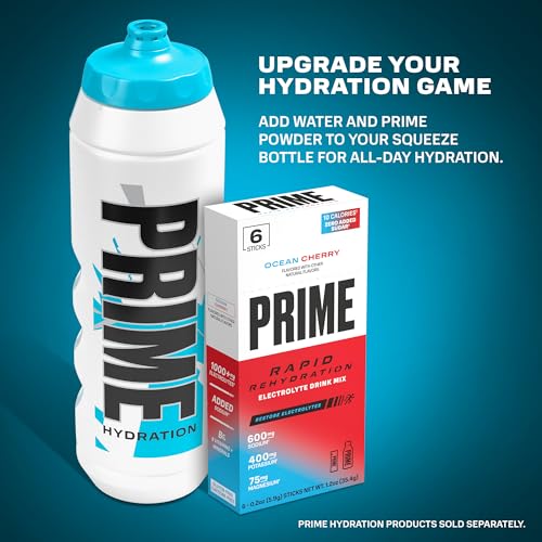 PRIME Hydration 32 oz Blue Chill Sports Water Bottle - BPA-Free, Leakproof, Easy-Grip, Dishwasher Safe