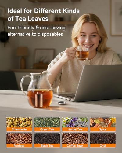 House Again Hexagon Tea Infuser - Extra Fine Mesh Stainless Steel Steeper