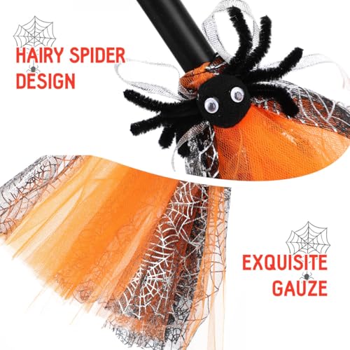 MAGICLULU Halloween Witch Broomstick - Plastic Broom Prop