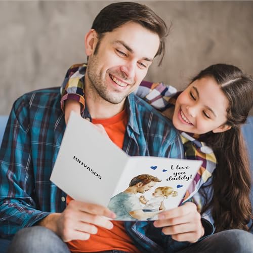 Heartfelt Father's Day Card from Daughter - 8x5.3 Inch