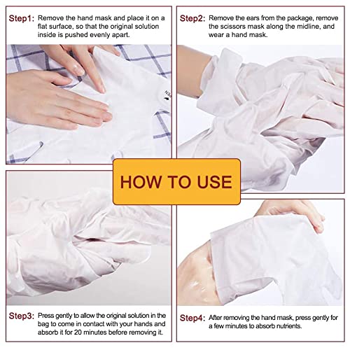 CGBOOM Moisturizing Hand Mask Gloves 3 Pairs - Hydrating Collagen Treatment for Dry Skin