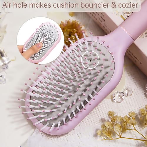 Arthaxi Detangler Hair Brush for Women - Pain-Free Paddle Brush