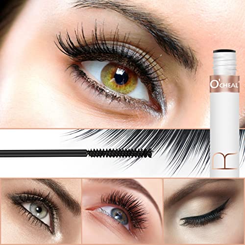 O'CHEAL Thin Wand Mascara for Short Lashes - Waterproof & Clump-Free