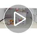 Foldable Waterproof Laundry Basket - Golden Unicorn Design