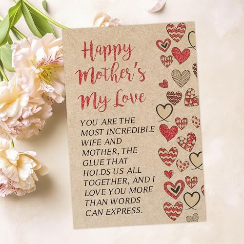 Happy Mother's Day Card for Wife - Heartfelt Greeting Card from Husband