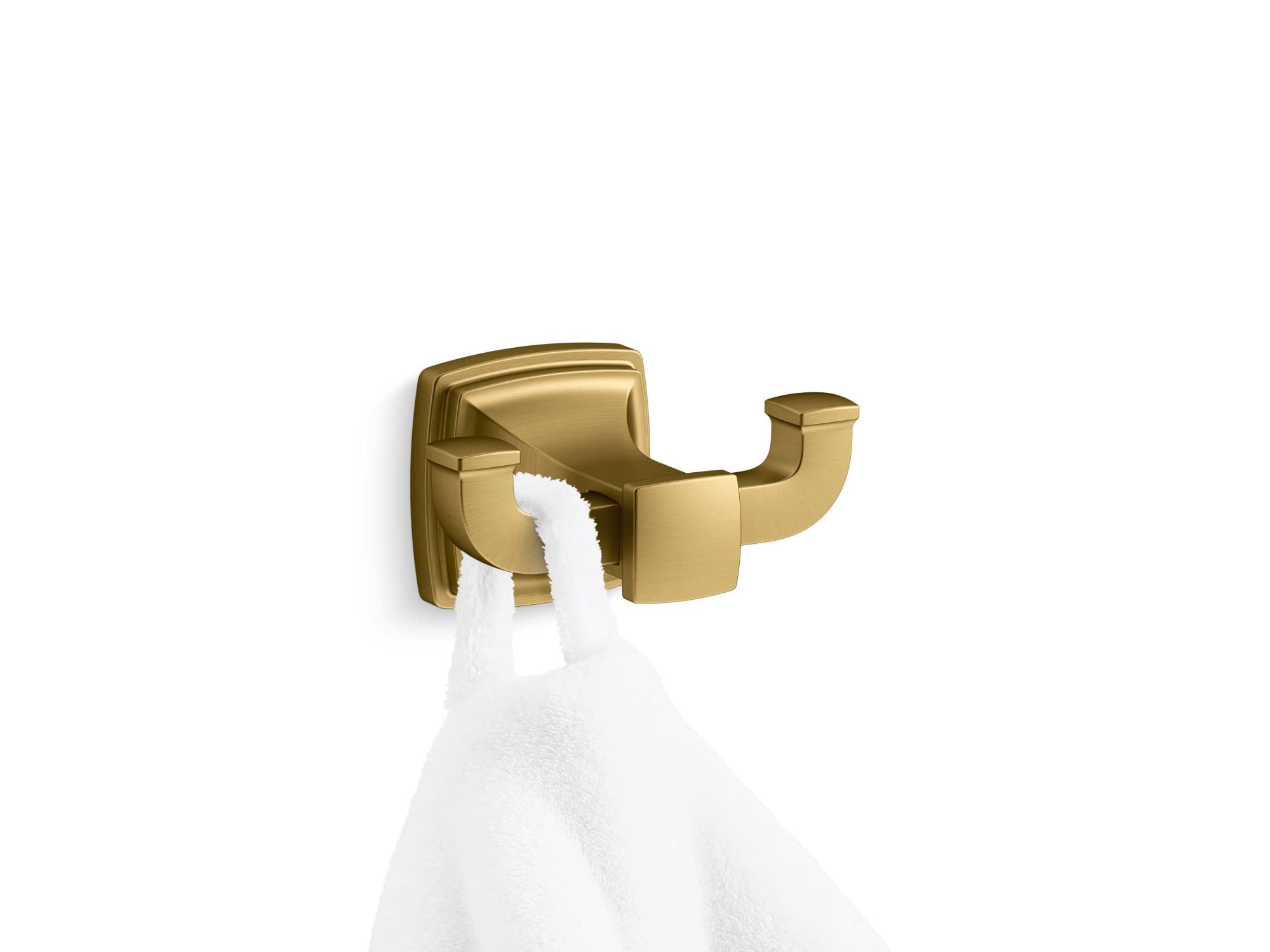 Kohler 27411-2MB Riff® Double Robe Hook, Vibrant Brushed Moderne Brass