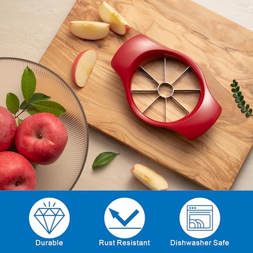 Stainless Steel Apple Slicer and Corer with 8 Sharp Blades