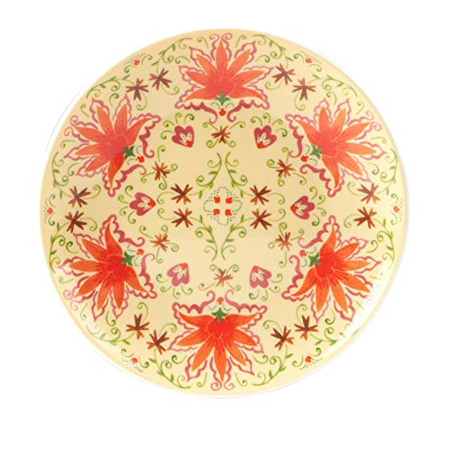 Certified International Francesca 6" Canape/Luncheon Plates, Assorted Designs, Large, Set of 6