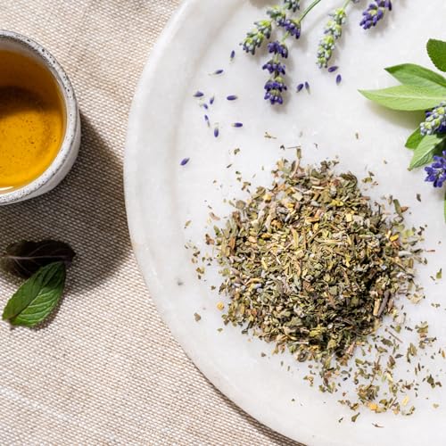 Rishi Tea Lavender Mint Herbal Tea Bags - Organic, Caffeine-Free, 50ct