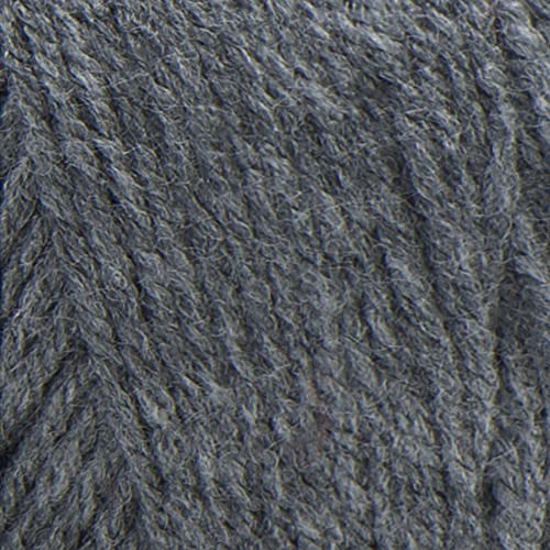 Red Heart Super Saver Yarn Grey Heather - 236 Yards, Medium Weight, Durable Acrylic