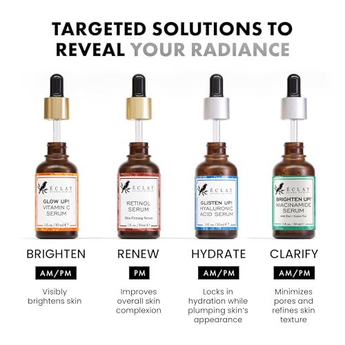 Eclat Skincare Hydrating Hyaluronic Acid Serum 2.5% with Vitamin B5 1 Fl Oz